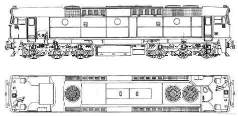 Diesel locomotive, Diesel, Floor plans