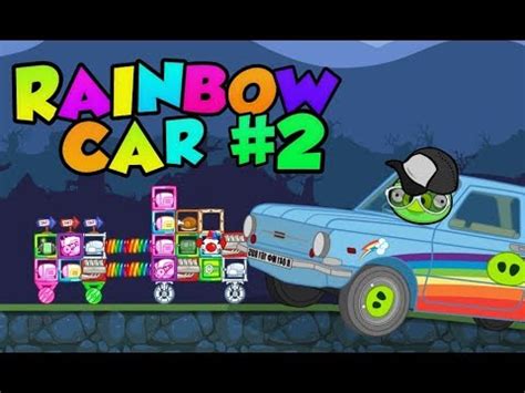 Rainbow Car Bad Piggies Inventions Youtube