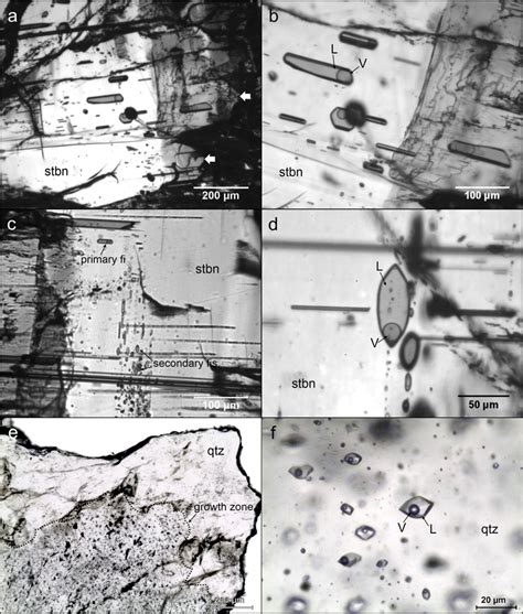 Sequence Of Transmitted Ir Light Photomicrographs Of Stibnite A D And