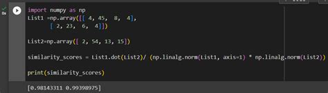 Cosine Similarity In Python Delft Stack