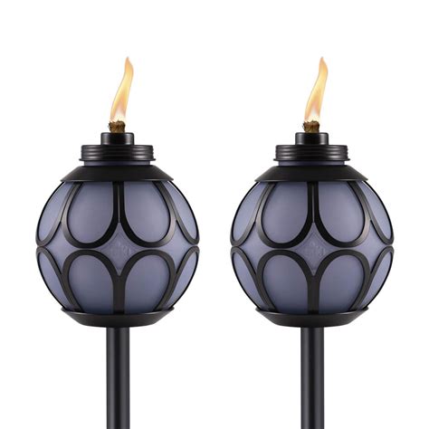 Pack Easy Install Metal Globe Torches Tiki Torches Tiki Brand