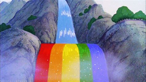 waterfall rainbow gif | WiffleGif