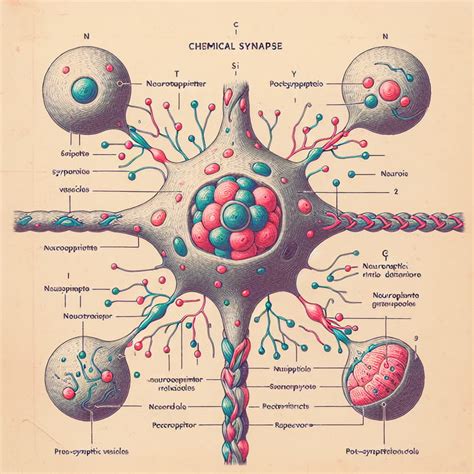 Chemical Synapse: Illustration of Neuron Communication | AI Art ...