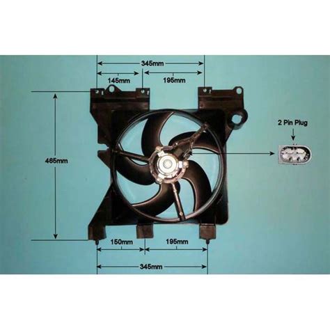 Radiator Cooling Fan Citroen Berlingo 1 4 Petrol Nov 2002 To 2023