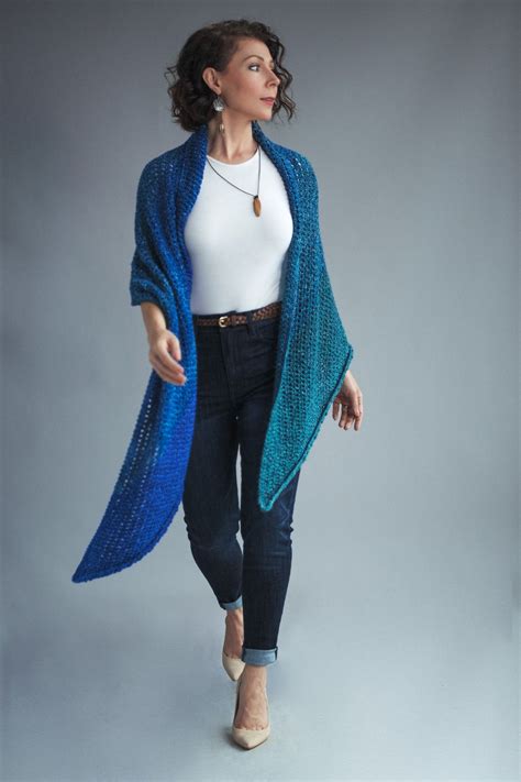 Palette Shawl Easy Beginner Knitted Wrap Pattern Expression Fiber