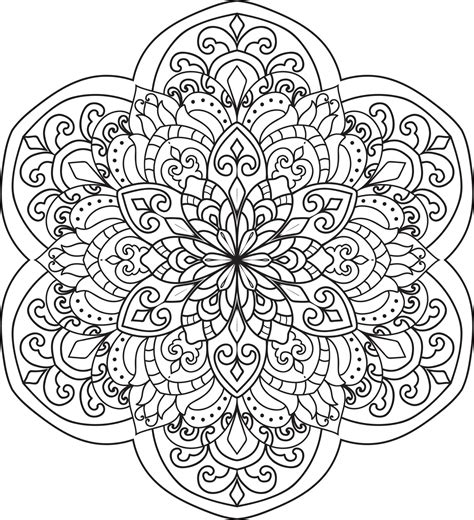 Outline Mandala Vector 11826919 Vector Art at Vecteezy