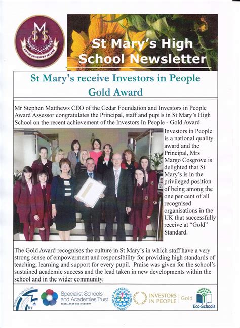 St Marys High School Summer Newsletter 2013 By St Marys High School