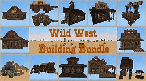 Wild West Building Bundle Minecraft Building Inc