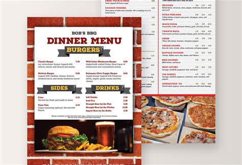 Burger Menu Templates - Customize Now - MustHaveMenus