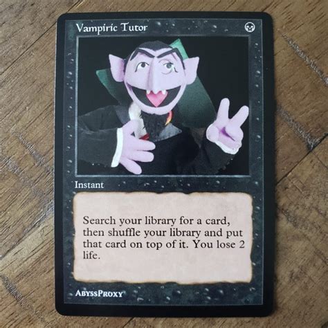 Vampiric Tutor B MTG Abyss Proxy Shop Enhance Your Commander And