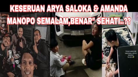 KESERUAN ARYA SALOKA AMANDA MANOPO SEMALAM BENAR SEHATI YouTube