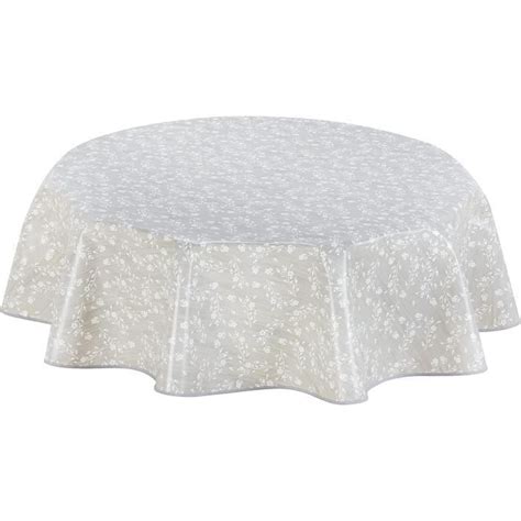 Home Direct Nappe Ronde En Toile Cir E Pvc Facile Nettoyer Cm