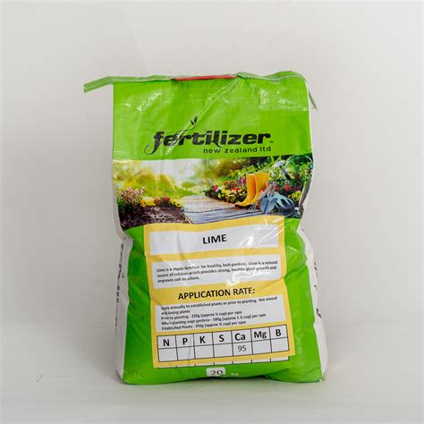 Lime 20kg Garden With Fertilizer New Zealand