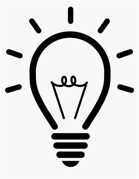 Bulb Symbol Png - Light Bulb Icon Transparent, Png Download ...