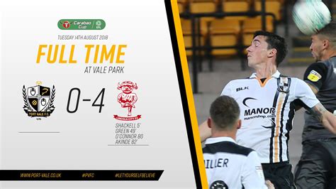 Port Vale FC On Twitter FULL TIME LincolnCity FC Come Out On Top