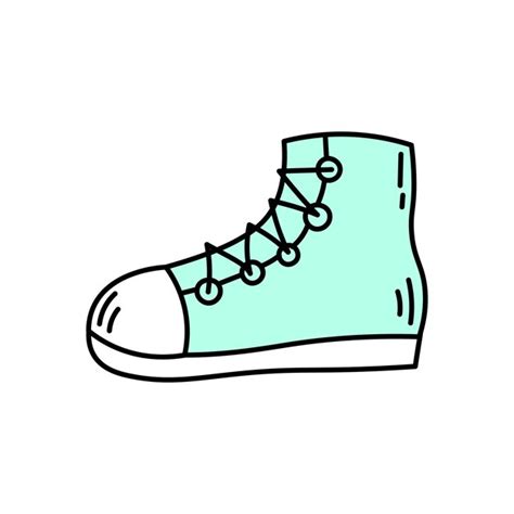 Doodle Illustration Vectorielle De Baskets Vecteur Premium