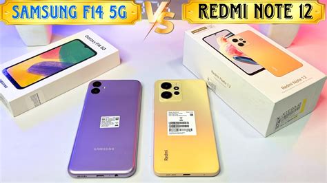 Samsung Galaxy F G Redmi Note Unboxing Comparison Camera