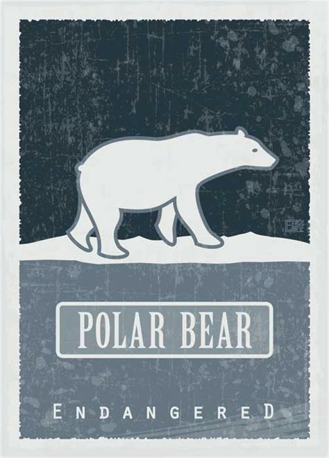 Polar Bear - Endangered | Poster | BadFishPosters