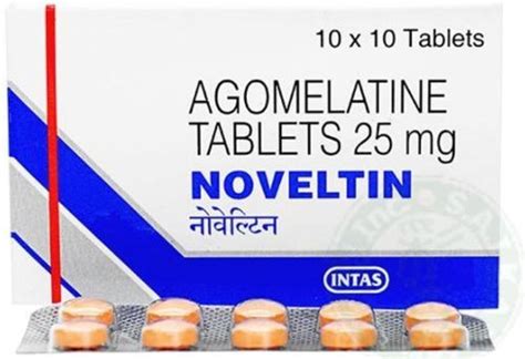 Agomelatine Tablets 25 Mg Packaging Type Box At ₹ 350 Stripe In