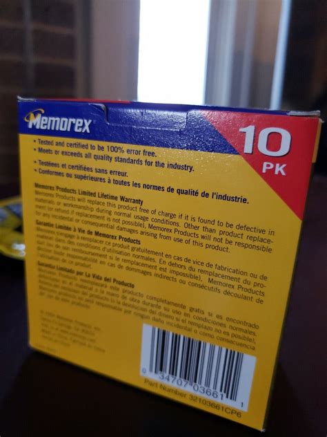 Genuine Memorex 10 Pack Of Black Diskettes 3 5 Inch Computer Floppy