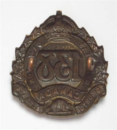 Canadian 138th Edmonton Bn CEF WW1 Cap Badge By Jackson Bros