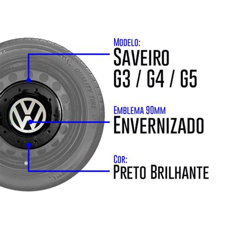 Jogo Calota Centro Roda Saveiro Amarok Aro Furos Pto Submarino