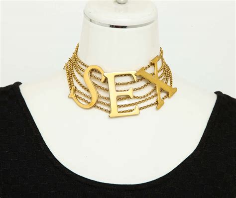 Iconic Dolce And Gabbana Sex Choker Necklace At 1stdibs Dolce And