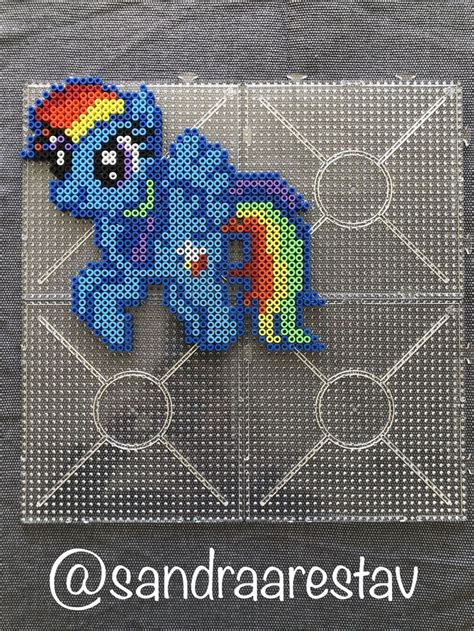 Hama Beads Rainbow Dash