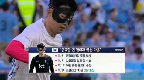 Sbs 2022 Fifa 카타르 월드컵 중요한건 꺾이지 않는 마음 부상을 이겨낸 손흥민 대한민국 Vs 우루과이 Sbs