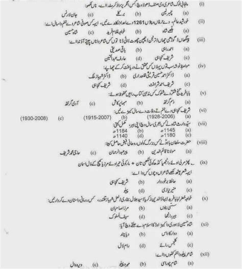 Full Past Sample Paper Mcqs Type Lecturer Punjabi For Ppsc Spsc