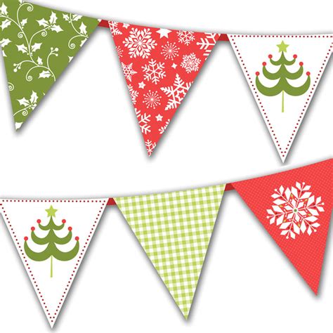 Free Printable Christmas Bunting Creative Center