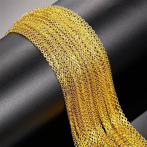 Bulk Chain Gold Chain Chains for Necklaces Wholesale Chain Cable Chain ...