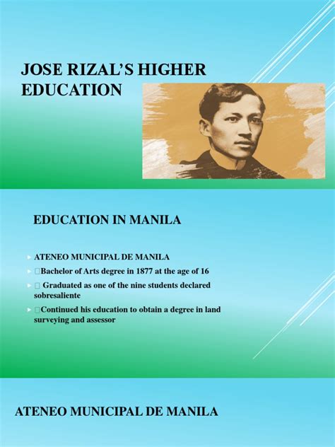 Jose Rizal’S Higher Education