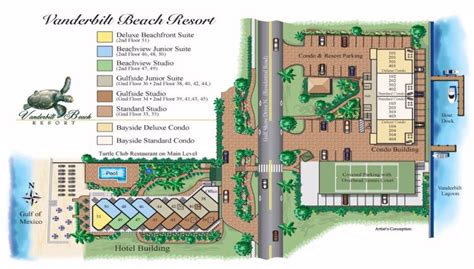 Vanderbilt Beach Resort map - Travel resort maps