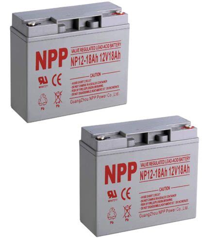 NPP 12V 18Ah 12Volt 18 Rechargeable Sealed Lead Acid Battery Wiht