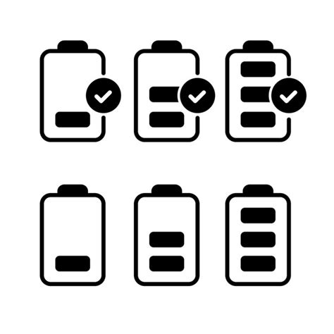 Premium Vector Battery Icon Pack Vector Energy Symbol