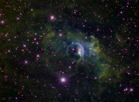 NGC7635 Bubble Nebula In HST Palette By Gordon Haynes Nebula