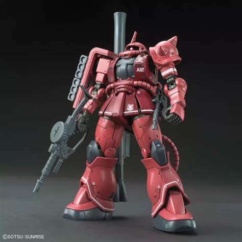 BANDAI HIGH GRADE Hg 1 144 Portable Suit Gundam MS 06S Zaku II Rouge