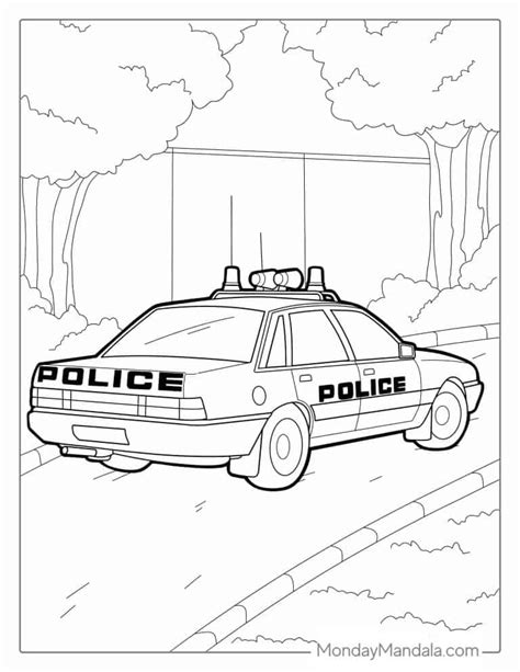 20 Police Car Coloring Pages (Free PDF Printables)