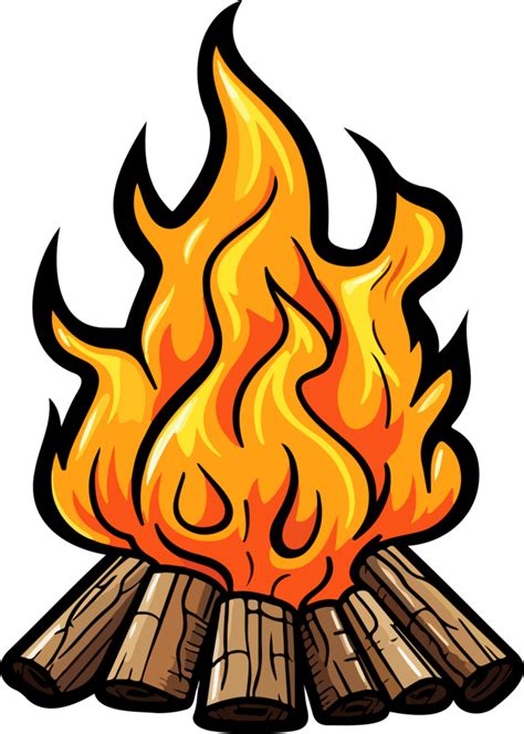 AI generated Bonfire clipart design illustration 35489927 PNG