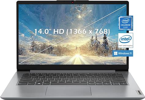 Lenovo - Ideapad 1 14" HD Laptop, Intel Celeron N4020 Processor, 4GB ...