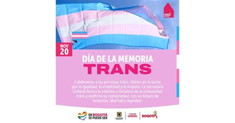 Distrito se une a la conmemoración del Día de la Memoria Trans 20 nov