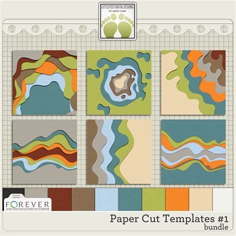 Paper Cutting Templates Bundle #1 | Digital Art