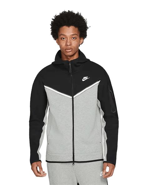 Nike Tech Fleece Grey And Black Full Set Step Up Sneakers