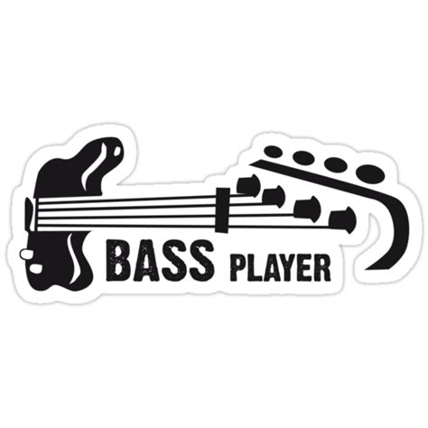 Bass Player Stickers By Giancio Redbubble