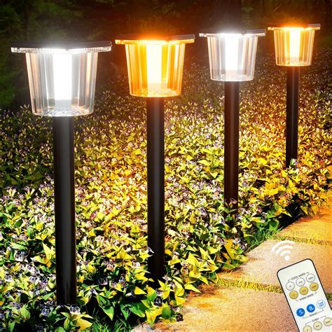 Amazon NEWMESSI Solar Pathway Lights Outdoor Garden Light With 16