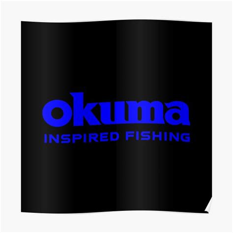 Okuma Fishing Blue Back Logo Poster For Sale By Sultanmelimpah