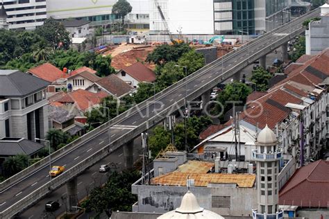 Uji Coba Jalan Layang Non Tol Antara Foto