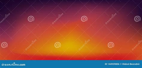 Sunset Gradient Background Stock Vector Illustration Of Blur