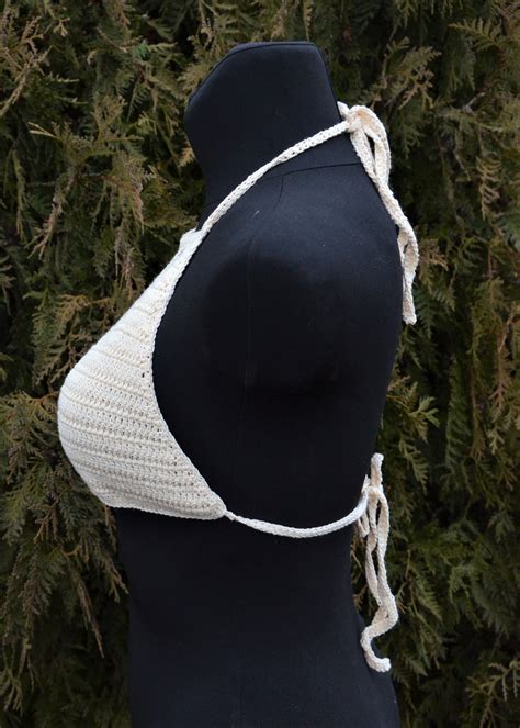 Boho Bikini Top Summer Bikini Crochet Halter Top Beachwear Etsy